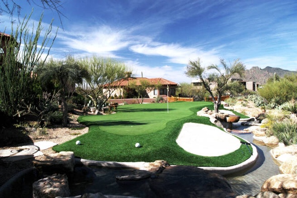 Fresno backyard putting green